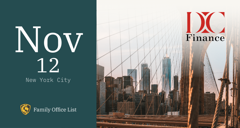 Banner of DC Finance: New York Family Office Conference