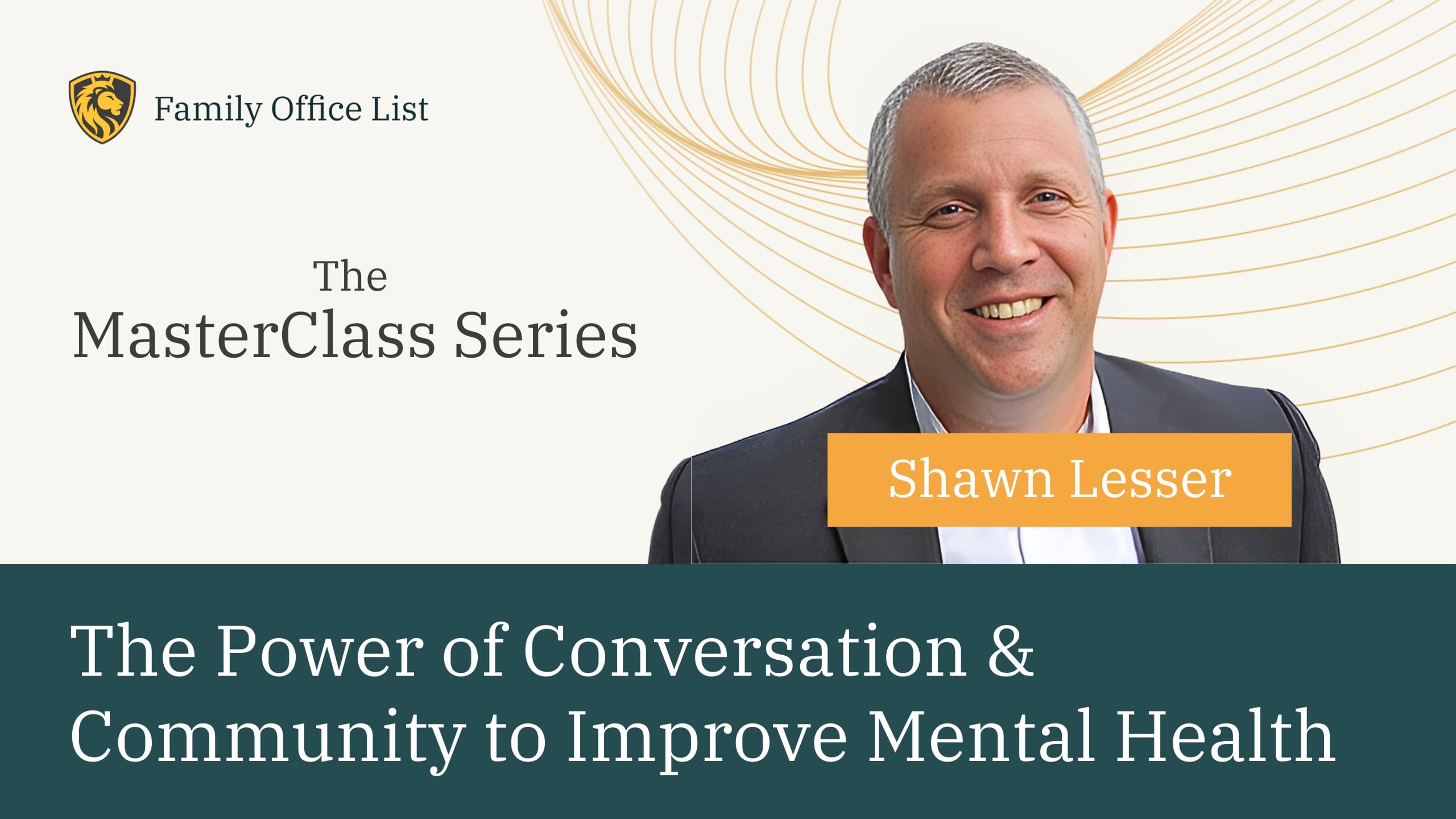 Shawn Lesser: Power of Community for Mental Health